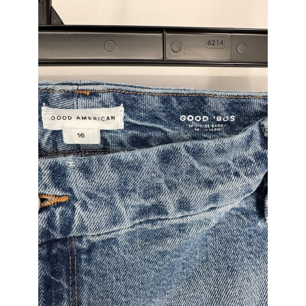 Good American Good ’90s Carpenter Baggy Jeans Size 16 - Run bigger - EUC - Picture 5 of 7
